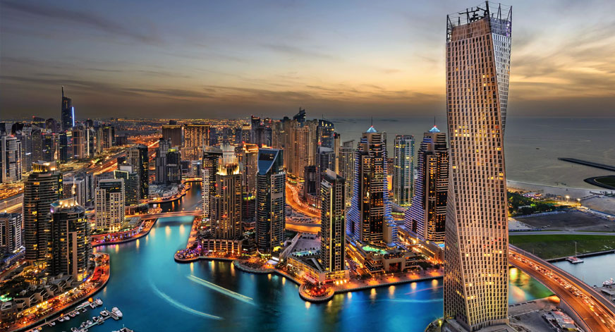 TRANSFER FROM DUBAI AIRPORT TO DUBAI HOTEL AND MARINA CRUISE WITH DINNER & ENTERTAINMENT .